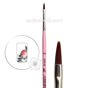 EMI Ota plakanā, triepienu tehnikai, KZO-0/0 Oval for Zhostovo