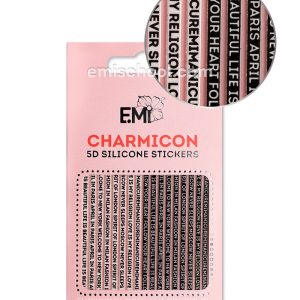 Charmicon 3D Silicone Stickers #94 Words