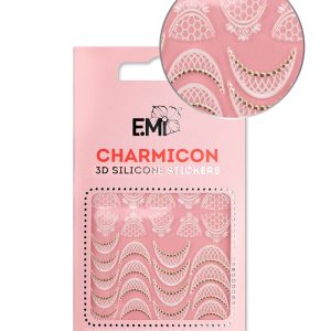 Charmicon 3D Silicone Stickers #108 Lace Lunula, silikona uzlīmes