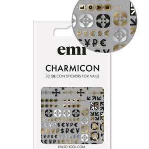 Uzlīmes Charmicon 3D Silicone Stickers #174 Icons, silikona