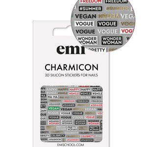 Uzlīmes Charmicon 3D Silicone Stickers #179 Phrases
