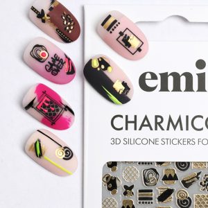 Charmicon 3D Silicone Stickers #187 Accents - silikona uzlīmes nagu dizainam