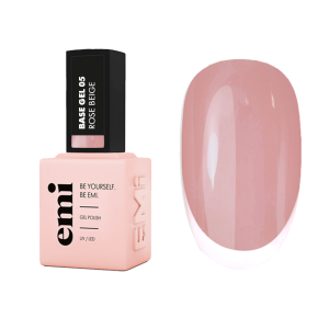Bāze EMI Base Gel Rose Beige #05, 9 ml. kamuflāžas bāze