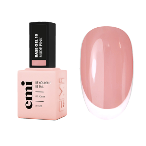 Bāze E.MiLac Base Gel Nude Pink #10, 9 ml