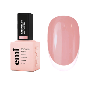 Bāze EMI Base Gel Warm Pink #06, 9 ml kamuflāžas bāze