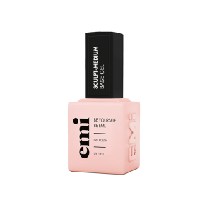 Bāze EMI E.MiLac Sculpt-Medium Base Gel, 9 ml. kaučuka bāze