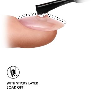 Tops EMI E.MiLac Top gel 9 ml, tops ar lipīgo slāni