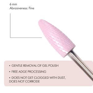 Keramikas uzgalis,Corn-shaped Ceramic Rotary File, 6 mm, smalks abrazīvs