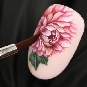 EMI Ota plakanā, triepienu tehnikai, KZO-0/0 Oval for Zhostovo