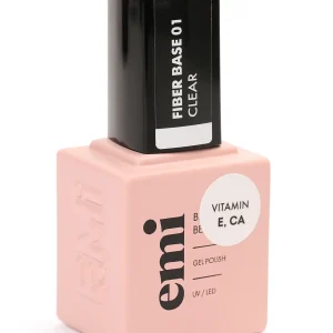 Fiber Base Gel Clear #1 EMI , 15 ml caurspīdīga gēllakas bāze
