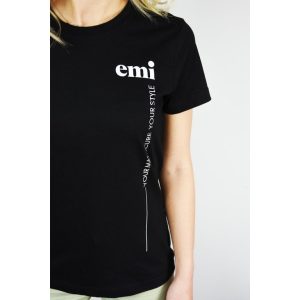 T-shirt black EMI, M izm.