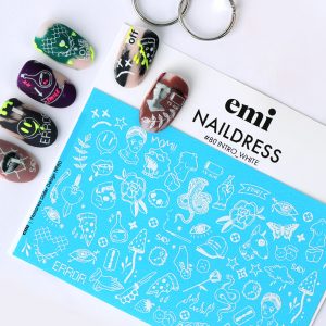 Naildress Slider Design #80 Intro White