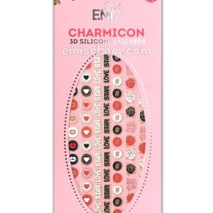Uzlīmes Charmicon 3D Silicone Stickers #58 Icons, silikona