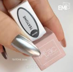 UV Metallic Effect Paint TEXTONE Silver 9 ml