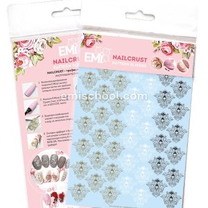 NAILCRUST Trafaret-sliders zelts/melns/balts #7