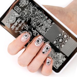 Stamping plate #4 Lace, stempinga plāksne