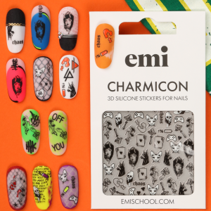 Uzlīmes Charmicon 3D Silicone Stickers #220 Chaos, silikona