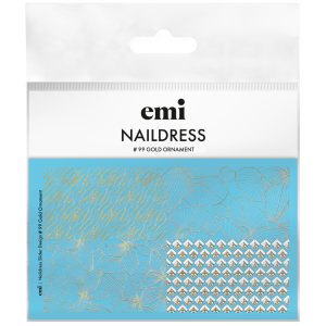 Naildress Slider Design #99 Gold Ornament, slaideri