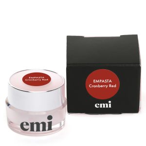 EMPASTA Cranberry Red 5ml, sarkana gēla krāsa bez lipīgā slāņa