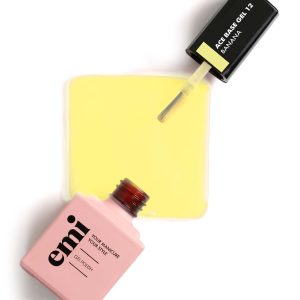 Bāze EMI Ace Base Gel #12 Banana, 9 ml. krāsainā gēllakas bāze