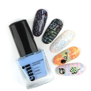 Nail Polish for Stamping Light Blue #10, 9 ml. laka