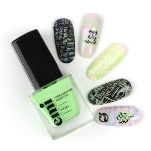 Nail Polish for Stamping Light Green #9, 9 ml. laka