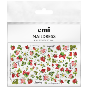 Naildress Slider Design #102 Strawberry Jam, slaideri