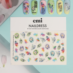 Naildress Slider Design #108 Watercolor Sketches, slaideri