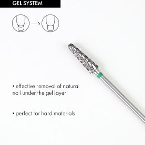 Cone-shaped Carbide Rotary File, 4 mm, Coarse abrasiveness, karbīda uzgalis