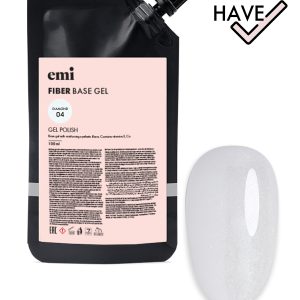 Fiber Base Gel Diamond #4 EMI , 100 ml pienaina bāze ar spīdumiem