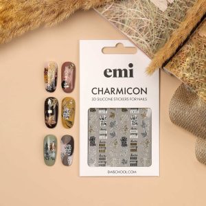 Uzlīmes Charmicon 3D Silicone Stickers #243 Maple leaves, silikona