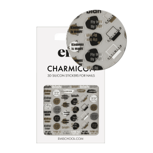 Uzlīmes Charmicon 3D Silicone Stickers #242 Dreamy phrases, silikona