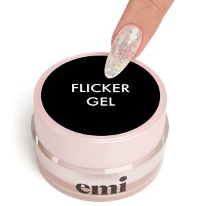 EMI Flicker Gel 15 g, gēls nagu modelēšanai ar spīdumiem