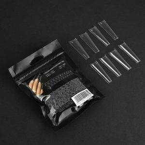 Gēla tipši balerīna, Express manicure nail tips Coffin, izmērs #0, 50 gabali