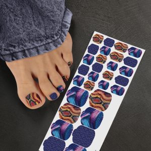 Pedicure Nail Design Wrap #4 Python, dizaina plēves pedikīram