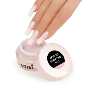 EMI Acrygel Glancing Milk, 15 g, pienains akrigēls ar spīdumiem