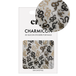 Uzlīmes Charmicon 3D Silicone Stickers #259 Snakes, silikona