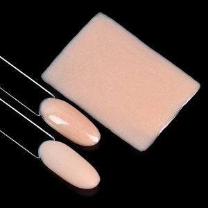 Fiber Base Gel Spring Rose #8 EMI , 15 ml gēllakas bāze bēšā ar mirdzumu