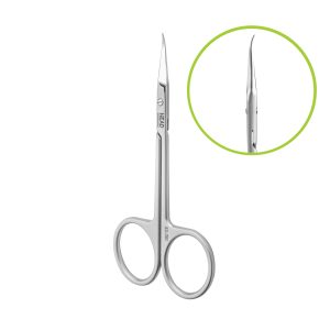 Kutikulas šķēres ar noapaļoto galu, SX-702 L-103 mm, asmeņi 18 mm, āķa formas gals